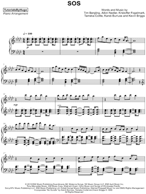 SOS by TutorialsByHugo - Sheet Music