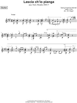 Rinaldo, HWV 7: Act II - "Lascia ch'io pianga"