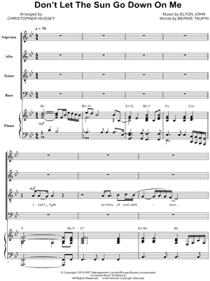 Don't Let the Sun Go Down on Me