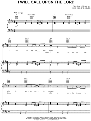 I WILL CALL UPON THE LORD