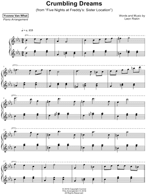 Crumbling Dreams by Yvonne Van What - Sheet Music