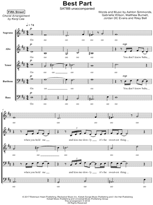 Best Part by Fifth Street - Sheet Music