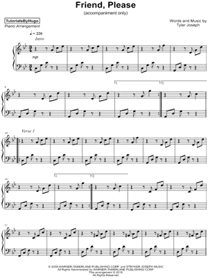 Friend, Please [accompaniment only]