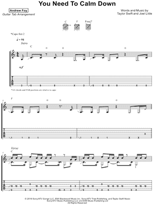 You Need to Calm Down