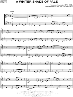 A Whiter Shade of Pale