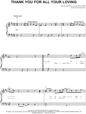 Thank You For All Your Loving