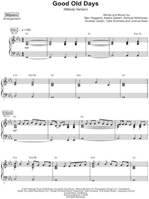 Good Old Days [melody version]