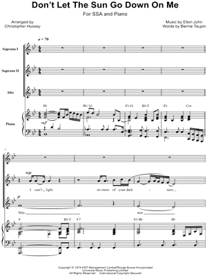 Don't Let the Sun Go Down on Me