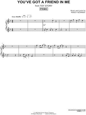 You've Got a Friend in Me from Toy Story - Sheet Music