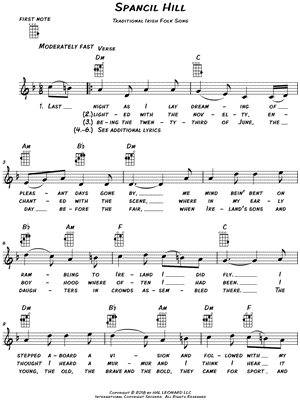 Spancil Hill by Traditional Irish - Sheet Music