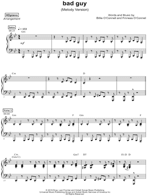 bad guy [melody version]