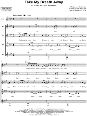 Take My Breath Away by Julie Gaulke - Sheet Music