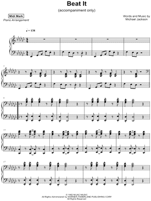 Beat It [accompaniment only]