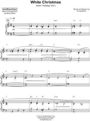 White Christmas by mimiPianoClass - Sheet Music