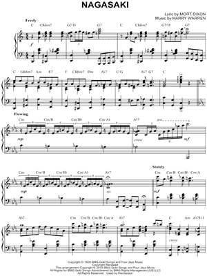 Nagasaki by Harry Warren - Sheet Music