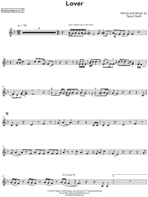 Lover - F Instrument