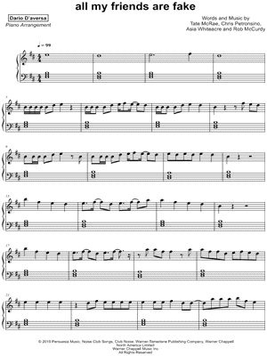 all my friends are fake