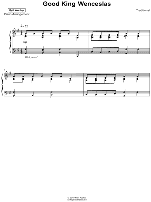Good King Wencelaus by Neil Archer - Sheet Music