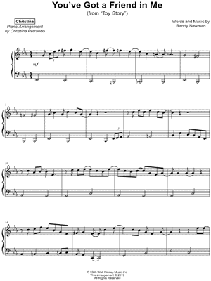 You've Got a Friend in Me by Christina - Sheet Music
