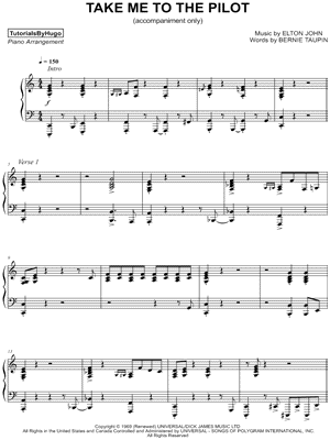 Take Me to the Pilot [accompaniment only]