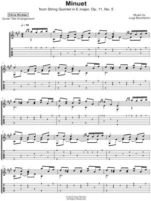 Minuet by Chris Richter - Sheet Music