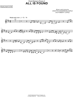 All Is Found - Bb Instrument