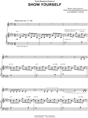 Show Yourself - Piano Accompaniment