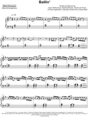 Ballin' by Dario D'aversa - Sheet Music