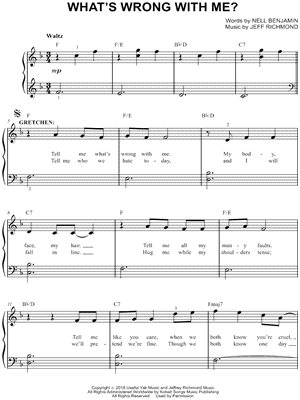 What's Wrong With Me? from Mean Girls [Musical] - Sheet Music