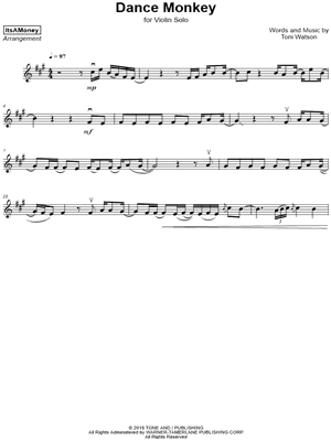 Dance Monkey by ItsAMoney - Sheet Music