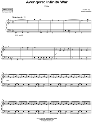 Avengers: Infinity War (Official Trailer Music) [easy]