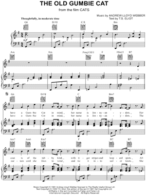The Old Gumbie Cat from Cats [2019] - Sheet Music