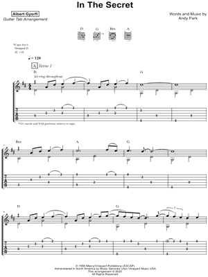 I Want to Know You (In the Secret) by Albert Gyorfi - Sheet Music
