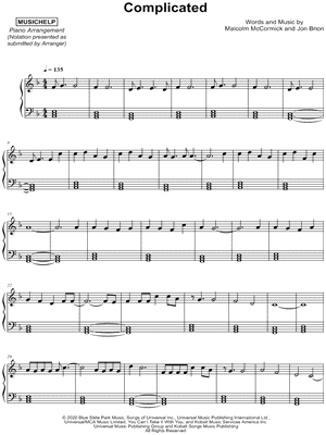 Complicated by MUSICHELP - Sheet Music