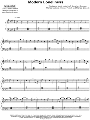 Modern Loneliness by MUSICHELP - Sheet Music