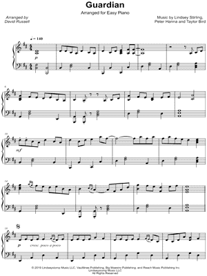 Guardian by Lindsey Stirling - Sheet Music