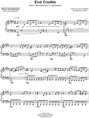 End Credits from Resident Evil 3: Nemesis