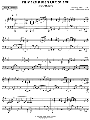 I'll Make a Man Out of You