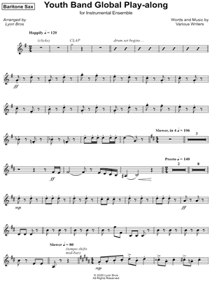 Youth Band Global Play-Along - Baritone Sax