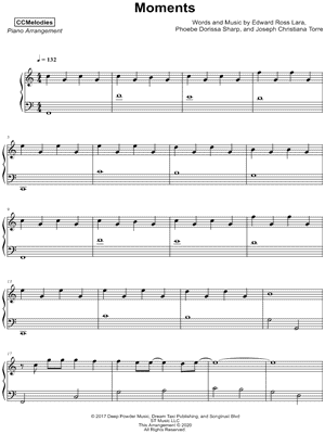 Moments by CCMelodies - Sheet Music