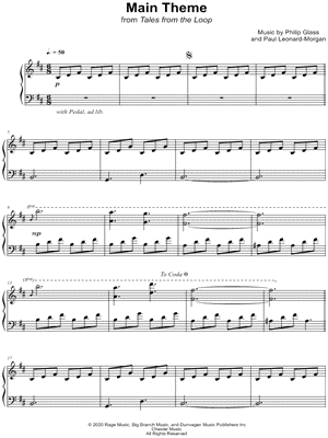 Tales from the Loop (Main Theme) from Tales from the Loop - Sheet Music