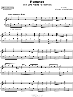 Romanze from Eine Kleine Nachtmusik