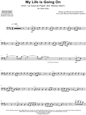 My Life is Going On by GnuS Cello - Sheet Music