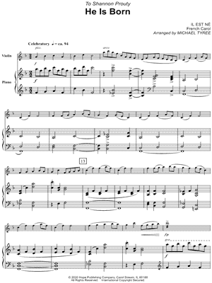 He Is Born, the Holy Child