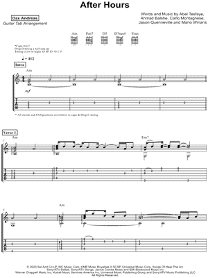 After Hours by Dax Andreas - Sheet Music