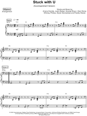 Stuck with U [accompaniment version]