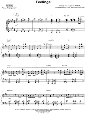 Feelings by keudae - Sheet Music