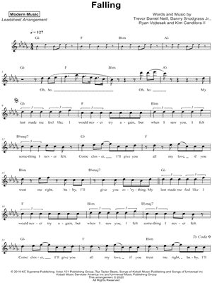 Falling by Modern Music - Sheet Music