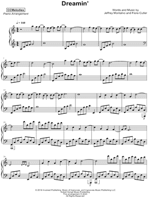 Dreamin' by CCMelodies - Sheet Music