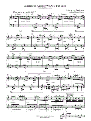 Für Elise [left hand only]